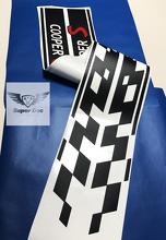 Cooper S Seiten-Kariert-Streifen Vinyl-Aufkleber-Set für Mini Cooper_3