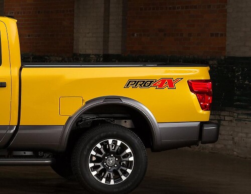 PRO-4X Offroad Seitliche Heckvinylaufkleber für Nissan Titan