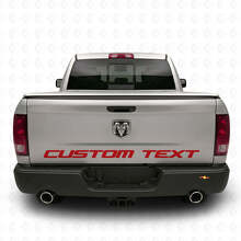 Benutzerdefinierter Text Seiten- und Heckklappen-Vinylaufkleber für Dodge Ram Power Wagon_3