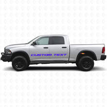 Benutzerdefinierter Text Seiten- und Heckklappen-Vinylaufkleber für Dodge Ram Power Wagon_5