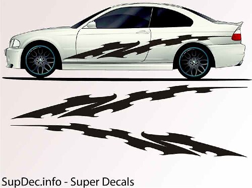 Vinyl Auto Body Graphics AUSSEN AUSSEN Aufkleber Aufkleber B785