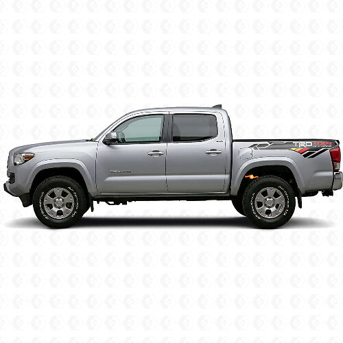 TRD 4x4 Vintage-Stil Vinyl-Aufkleber für die Seitenwand des Toyota Tacoma