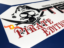 TRD Pirate Edition Seitenbett-Vinylaufkleber-Set für Toyota Trucks_3