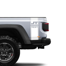 Jeep Gladiator 2 Side JT Bright White 6,4 Hemi Aufkleber Aufkleber Factory Style Body Vinyl Graphic Stripes Kit 2018–2021
 2