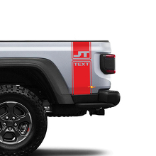 Jeep Gladiator 2 Side JT Bright White 6,4 Hemi Aufkleber Aufkleber Factory Style Body Vinyl Graphic Stripes Kit 2018–2021
 3