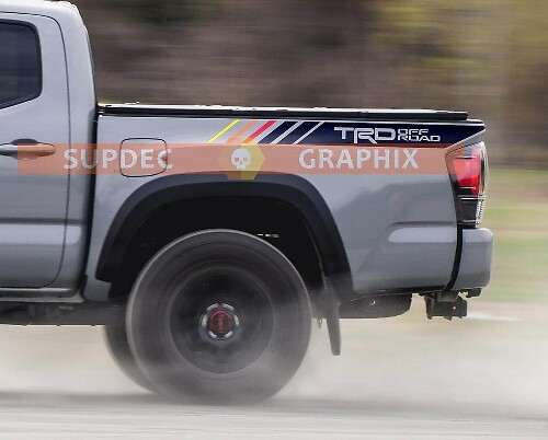 TRD 4x4 Offroad Heckseiten-Streifen Vinyl-Aufkleber für Toyota Tacoma Tundra