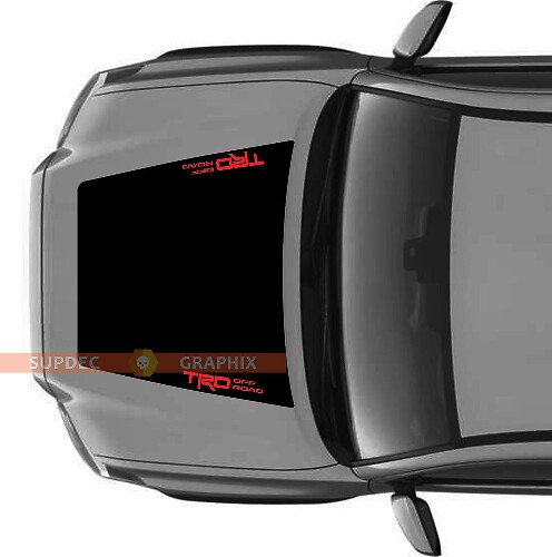 TRD 4x4 PRO Sport Off Road OHNE KANAL! Motorhauben Vinylaufkleber Decal Für Toyota Tacoma 2016 - 2021