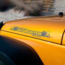 Sasquatch Edition Custom Text Motorhaubenaufkleber für Jeep Wrangler_2