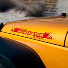Sasquatch Edition Custom Text Motorhaubenaufkleber für Jeep Wrangler_3