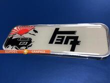 TEQ FJ Cruiser Metall-Aluminium-Abzeichen, Bettseiten-Emblem, Aluminium, passend für TRD
 2