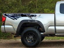 TRD 4x4 PRO Sport Off Road Bed Side Grey Version Shadows Vinyl Aufkleber Aufkleber passend für Tacoma 2013-2020 oder Tundra 13-220 passend für TRD
 2