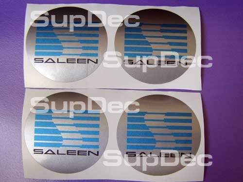 Saleen-Stil Radnaben-Center Cap Vinyl-Aufkleber-Set für Musclecar