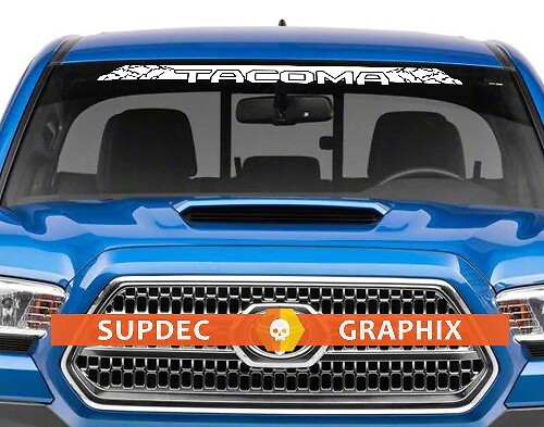 Tacoma Mountain Windschutzscheiben-Banner Vinyl-Aufkleber für Toyota Tacoma