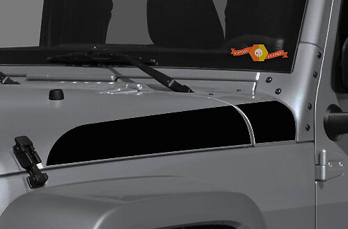 Akzentstreifen Motorhaube Seitenaufkleber Paar für Jeep Wrangler & Gladiator