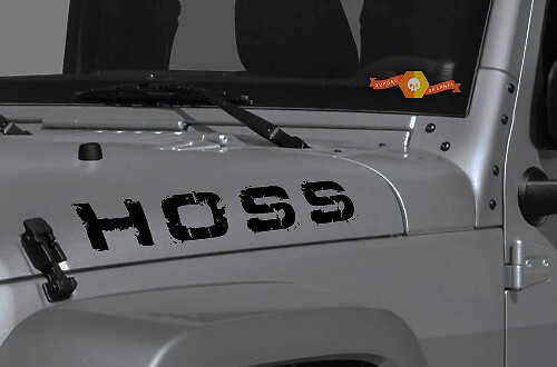 HOSS Used-Look Motorhauben-Vinylaufkleberset für Jeep Wrangler & Gladiator