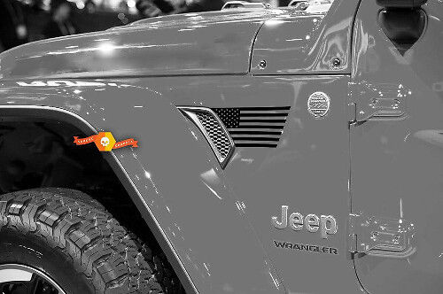USA-Flaggen-Lüftungsstoßfänger Vinylaufkleber für Jeep Wrangler