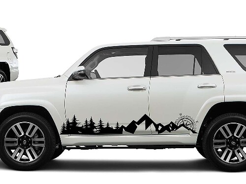 Mountain Forest Seitenstreifen Vinyl-Aufkleber-Set für Toyota 4Runner
