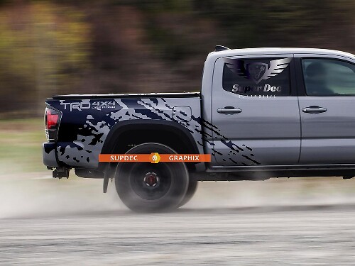 Mud Splash TRD 4x4 Seitenschutz Vinyl-Aufkleber für Toyota Tacoma 2013-2020