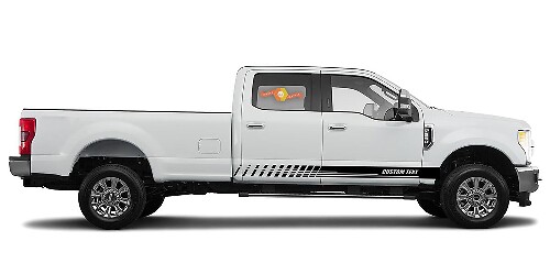 Racing Rocker Panel Stripes Vinyl-Aufkleber für Ford F-250 2020

