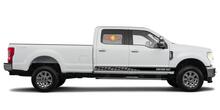 Racing Rocker Panel Stripes Vinyl-Aufkleber für Ford F-250 2020
 2
