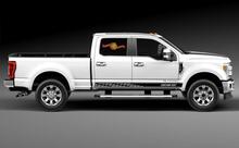 Racing Rocker Panel Stripes Vinyl-Aufkleber für Ford F-350 2020
 2