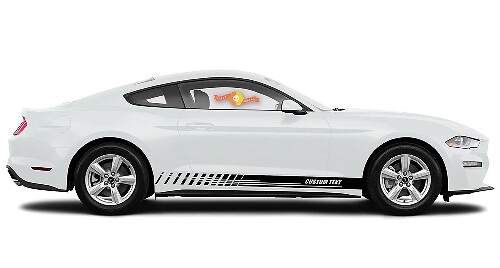Racing Rocker Panel Stripes Vinyl-Aufkleber für Ford Mustang 2020
