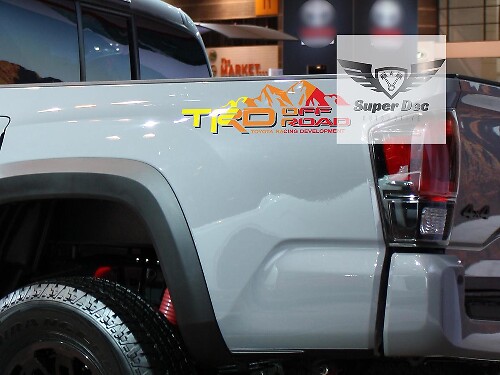 TRD Off Road Mountain Seitenbetts Vinylaufkleber Paar für Toyota Tacoma Tundra FJ Cruiser