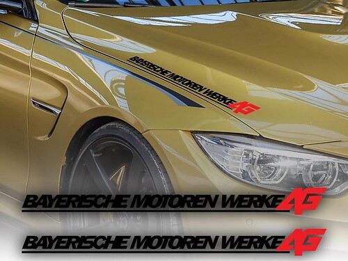 Bayerische Motoren Werke AG Motorhauben Vinyl-Aufkleber für BMW 3er-Serie
