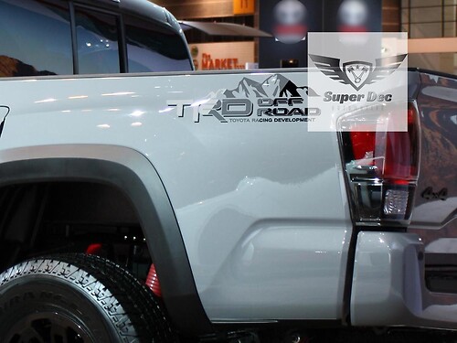 TRD Offroad Monochrom Stil Seitenwand Vinyl Aufkleber für Toyota Tacoma