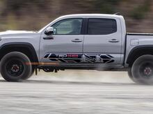 Paar TRD 4x4 Tree Mountains Forest Side Rocker Panel Vinyl Aufkleber Aufkleber für Toyota Tacoma 2016–2020
 2