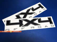 Paar 40,6 cm 4 x 4 Offroad-Vinyl-Aufkleber-Set für Ford F150
 2