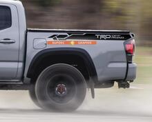 Paar Bettseitenstreifen TRD Offroad-Vinylaufkleber, passend für Tacoma 2013–2020
 2