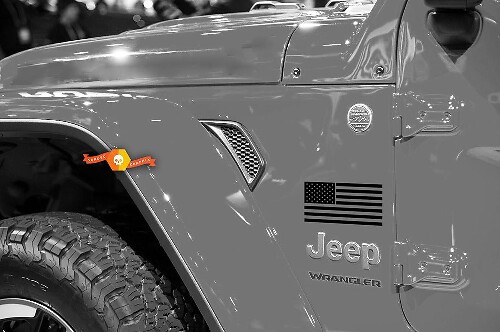 Amerikanische Flagge Kotflügel Vinyl-Aufkleber für Jeep Wrangler & Gladiator