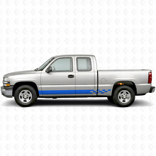 Schachbrettmuster Lightning Tür- und Schwelleraufkleber für Chevrolet Silverado 1500 GMT800 1999-2007_5