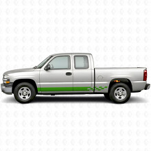 Schachbrettmuster Lightning Tür- und Schwelleraufkleber für Chevrolet Silverado 1500 GMT800 1999-2007_6