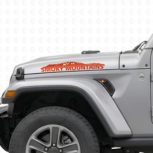 Smoky Mountains Motorhauben Vinyl-Aufkleber für Jeep Wrangler_4