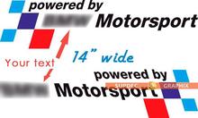 2 powered by Text Motorsport Vinyl-Aufkleber für BMW M3 M5 M6 E36 E46 E92 E60 F10 F15 F16 F30 G05 G20
 3