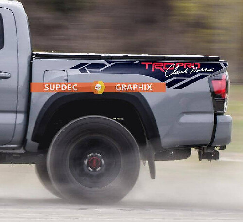 TRD Pro Chuck Norris Seitliche Vinyl Aufkleber für Toyota Tacoma 2013-2020