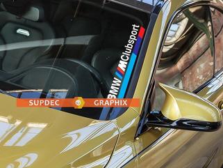 BMW Dual Rally 2-farbiger Motorhaubenstreifen Racing M Power Motorsport  Performance Vinyl-Aufkleber