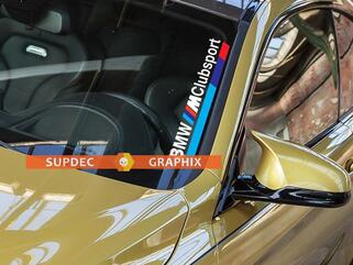 BMW M Clubsport Windschutzscheiben-Aufkleber vorne
