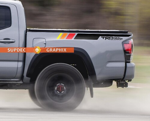 TRD Off Road Style Kotflügelstreifen Vinyl-Aufkleber Paar für Toyota Tacoma 2016-20