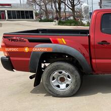 Paar TRD Off Road Mountains Vintage-Streifen für Tacoma-Seiten-Vinyl-Aufkleber, passend für Toyota Tacoma 2005–2015
 3