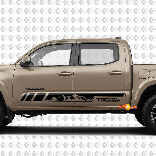 TRD Off Road Style Bergstreifen Seiten-Vinylaufkleber für Toyota Tacoma
