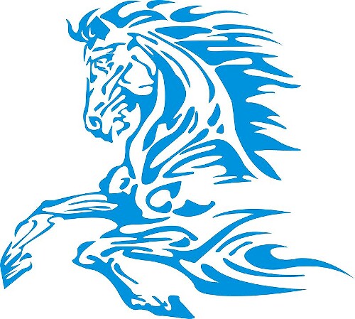 Tribal Horse — Vinylaufkleber (universell)