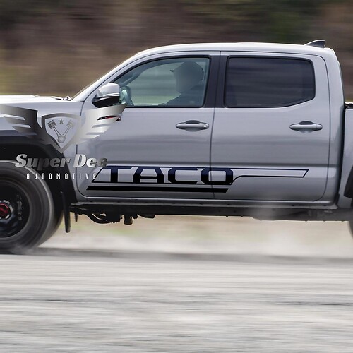 TACO Streamline Style Seiten Vinyl Aufkleber für Toyota Tacoma