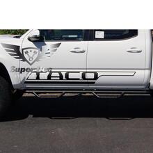 TACO Bed Side Stripes Vinyl Aufkleber Aufkleber Kit für Tacoma TRD
 2