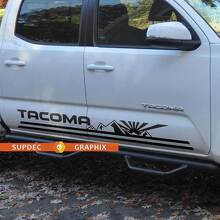 Mountains Rising Sun Seitenstreifen Vinyl-Aufkleberset für Toyota Tacoma_2