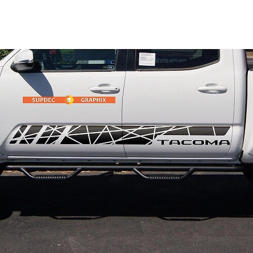 Side Rocker Panel Stripes Vinyl Aufkleber passend für Toyota Tacoma TRD Line Style
