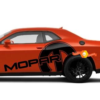 Dodge Mopar Riesiger grafischer Seitenaufkleber für beide Seiten Dodge Chalenger Charger