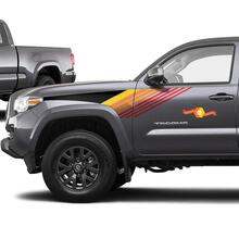 Toyota Tacoma Lines Vintage Retro Stripes Aufkleber Aufkleber Graphic Side Bed Stripe Body Kit für Tacoma 3d Gen
 2